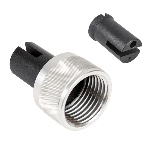 SET mixing ratio checking nozzle (black) with cap nut