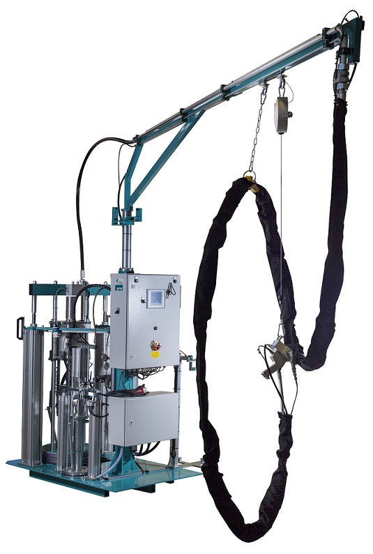 Gluing machine for booster material 