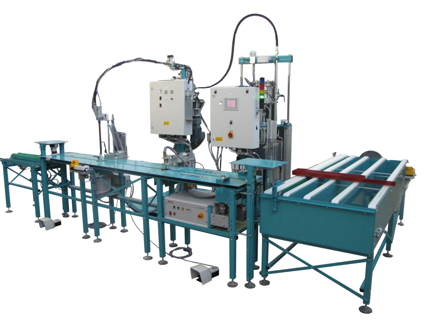 Automated 2-component bonding machine for profiles, with plasma pre-treatment from t-s-i.de