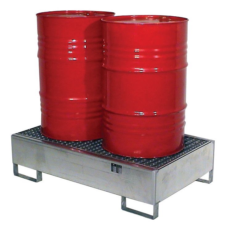 Collecting tray 1300x800mm for pressure tanks or drums